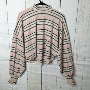 free people Womens Heather LS Crop Top XS NWT